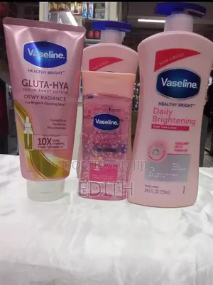 Vaseline Brightening and Glowing Skin Combo