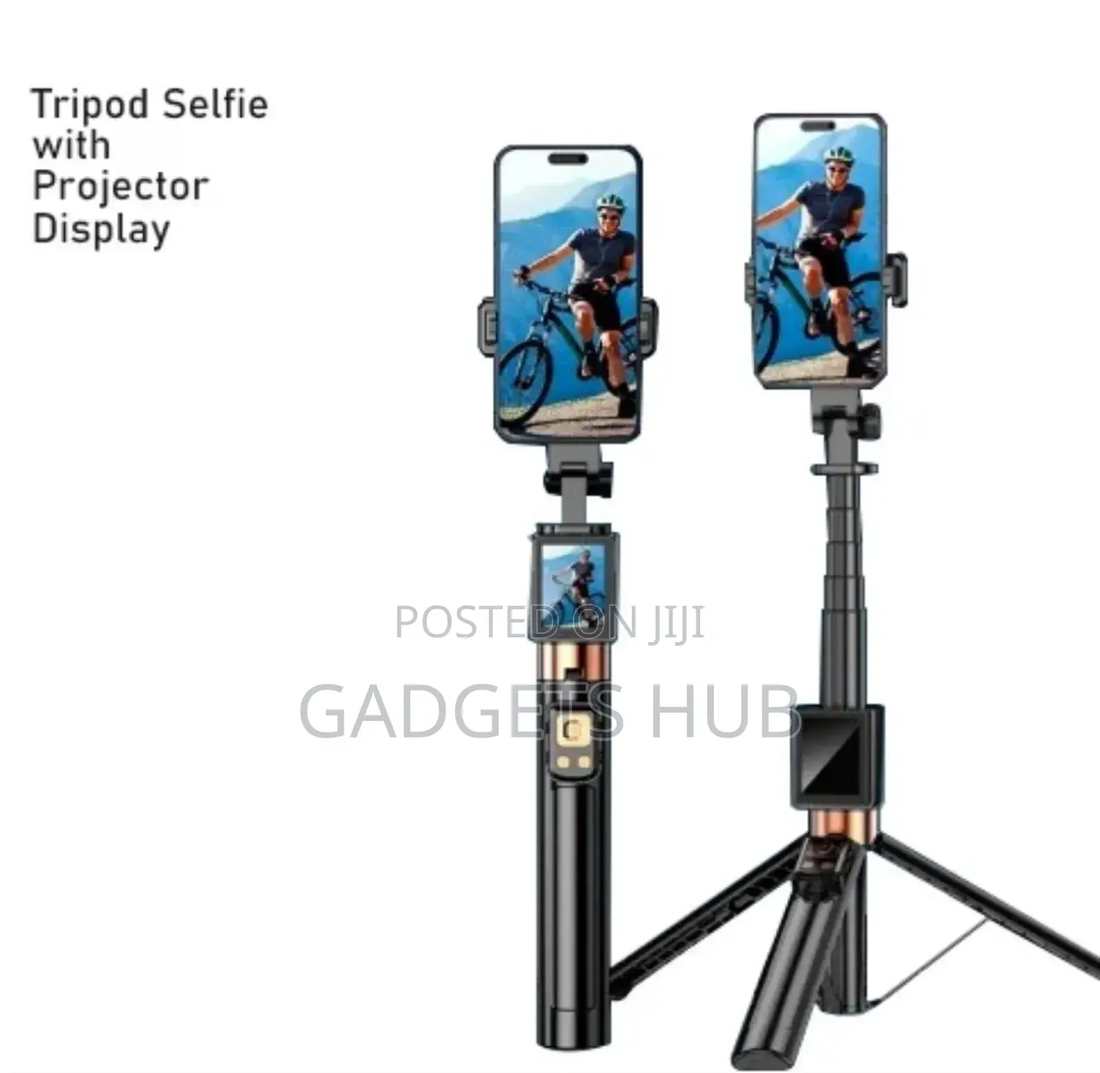 Wifi Remote Selfie Tripod With Projector
Display