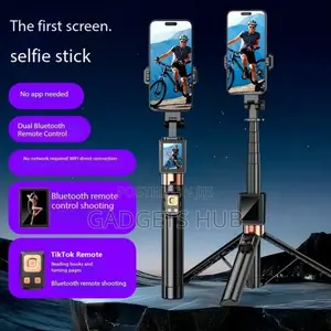 Wifi Remote Selfie Tripod With Projector
Display