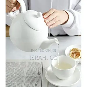 Other Round Ceramic Teapot, 0.850 Litre - White