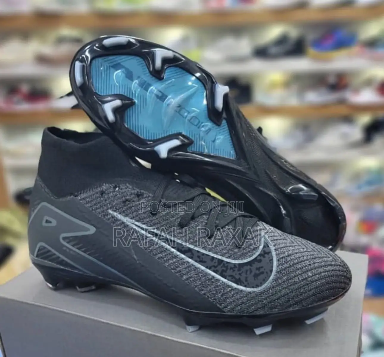 Black Nike Air Zoom Mercurial Vapor Elite 16 Football Boots