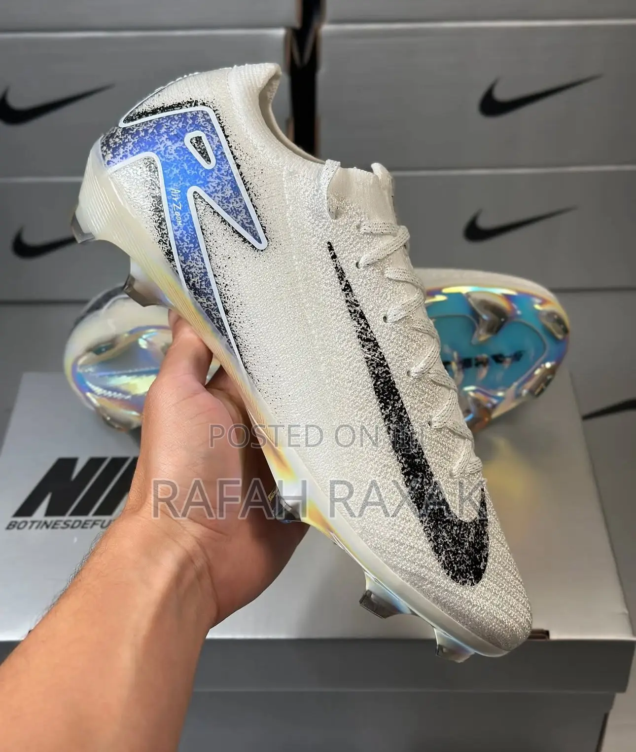 Original White Nike Mercurial Vapor 16 Elite Football Boot