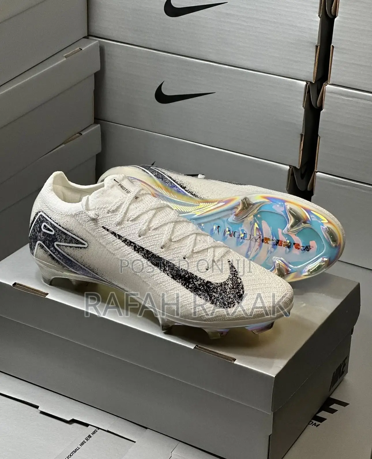 Original White Nike Mercurial Vapor 16 Elite Football Boot
