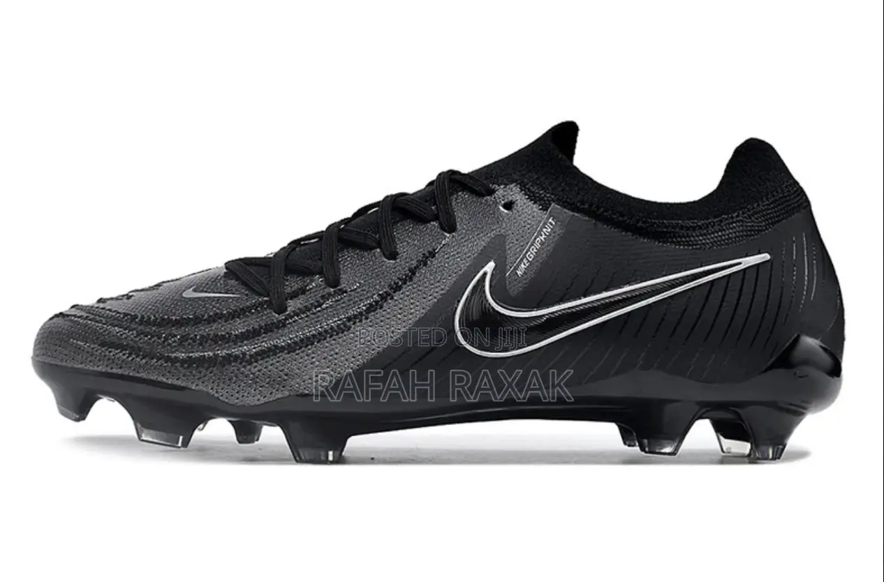 Triple Black Nike Phantom GX2 Luna Elite FG Football Shoes