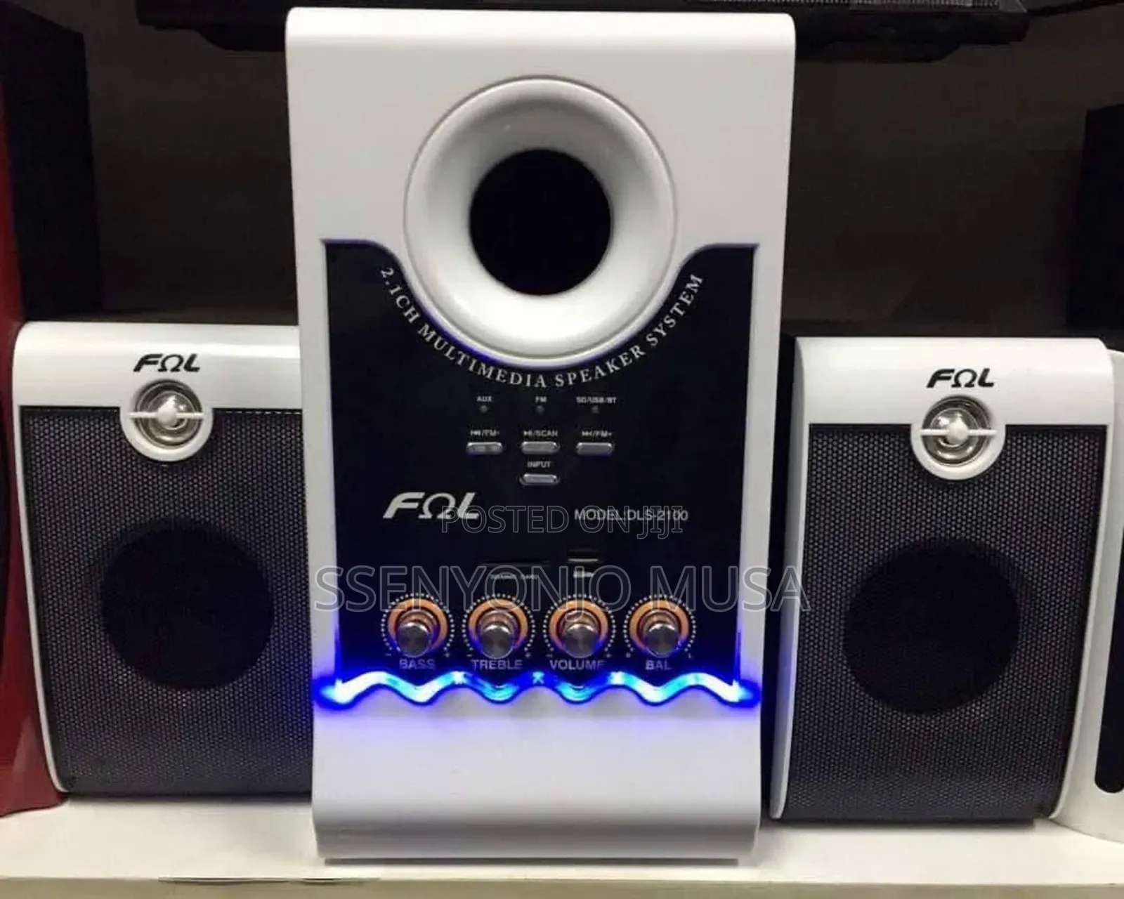 FOL DLS-2100 2.1CH Hi-Fi Speaker System - 5000W, FM Radio-