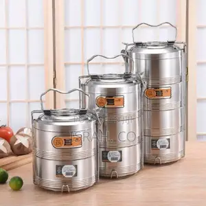 Stainlesssteel 16CM4 Layers Food Container Carrier Lunch Box