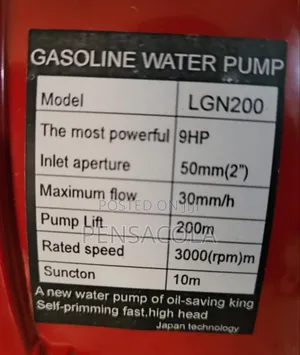 High Pressure Irrigation Pump 200m
