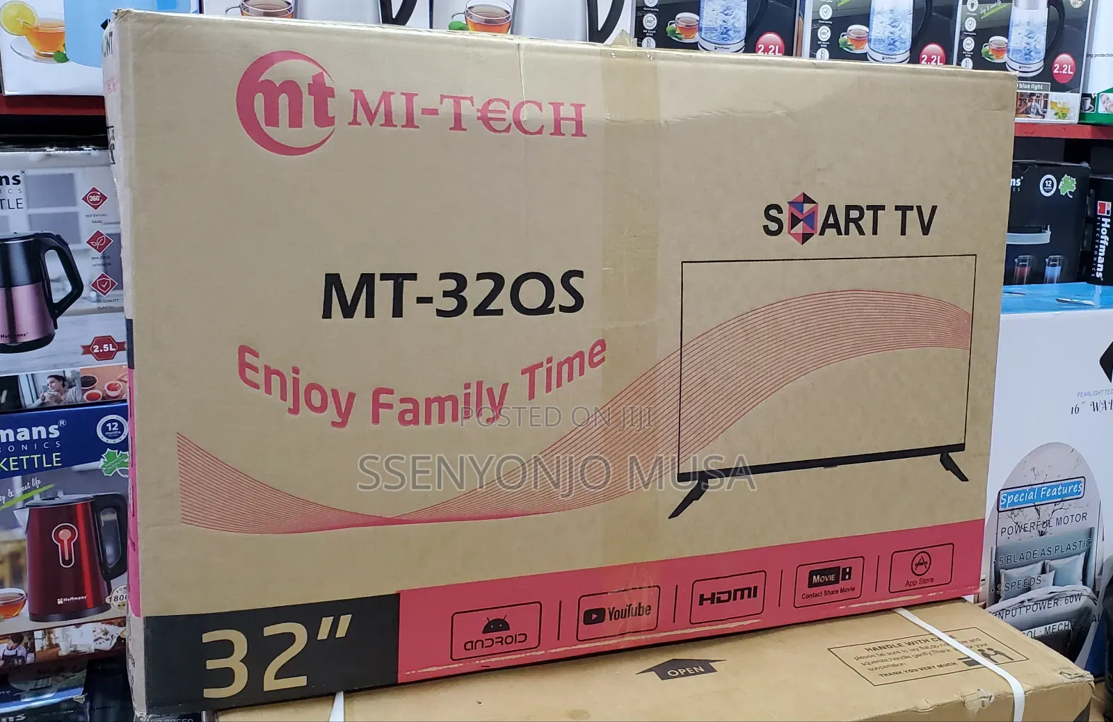 MI-TECH MT-32QS 32" Android Smart TV - Youtube, HDMI, Movie-