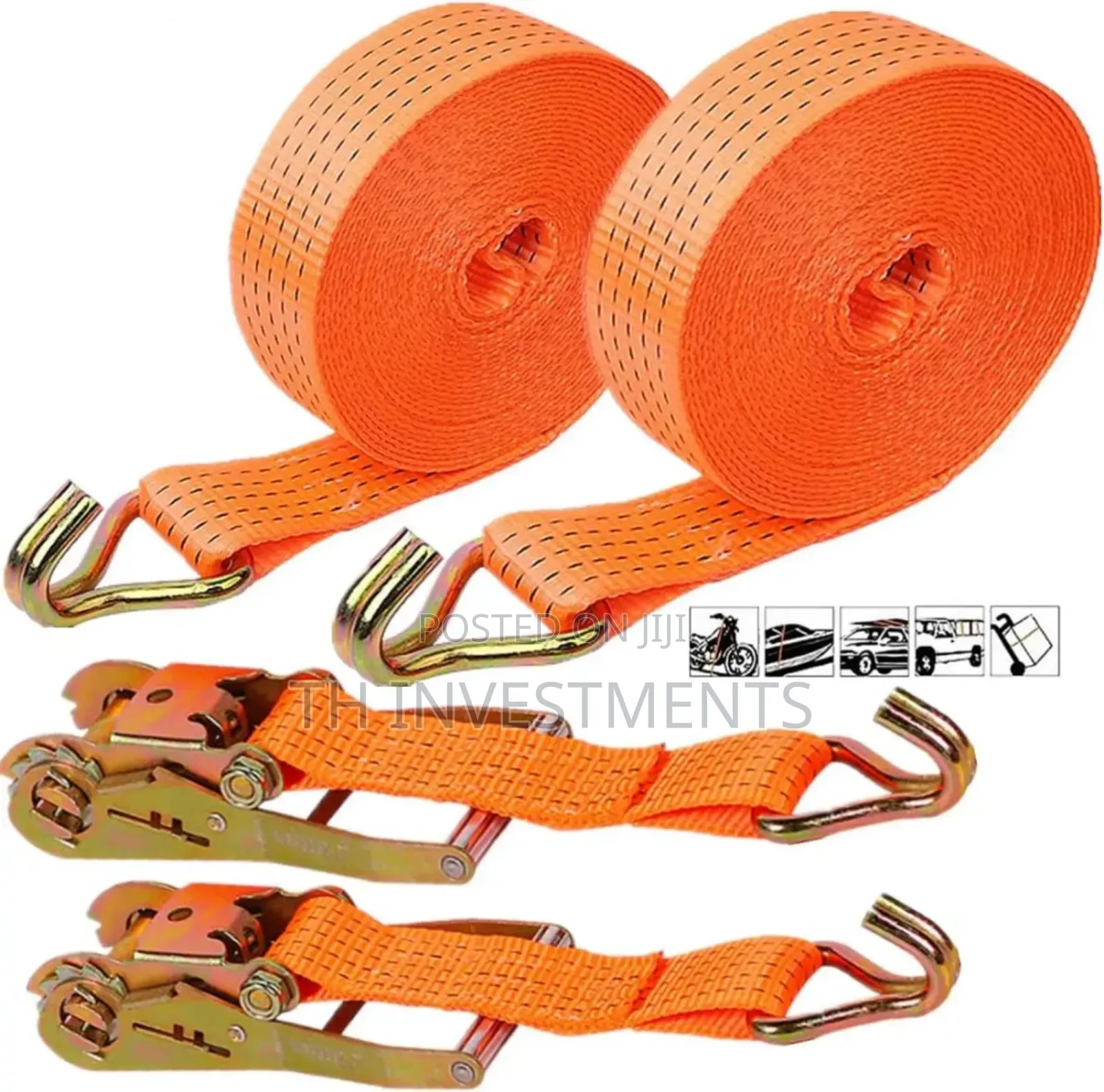Ratchet Straps,Heavy Duty 3,8 X 300 Cm Ratchet Tie Downs,Tie