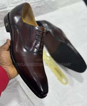 Men's Plain Toe Oxfords Brown