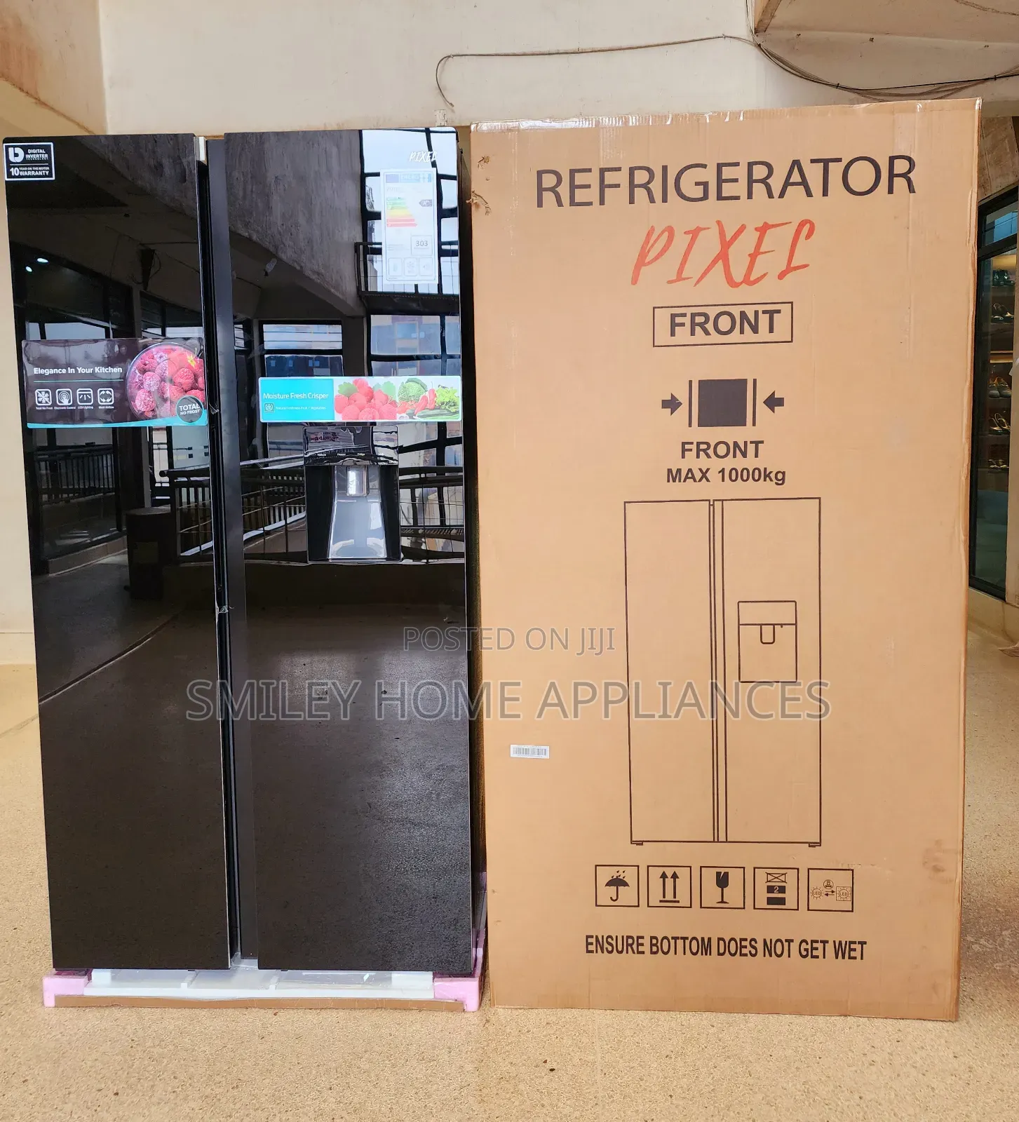 Black Mirror Pixels 670ltrs High End Refrigerator