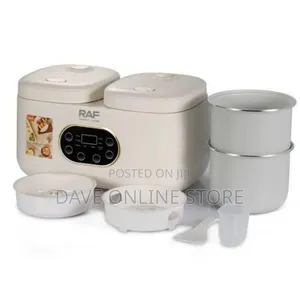 RAF Double Digital Multifunctional Rice Cooker 4L -Cream