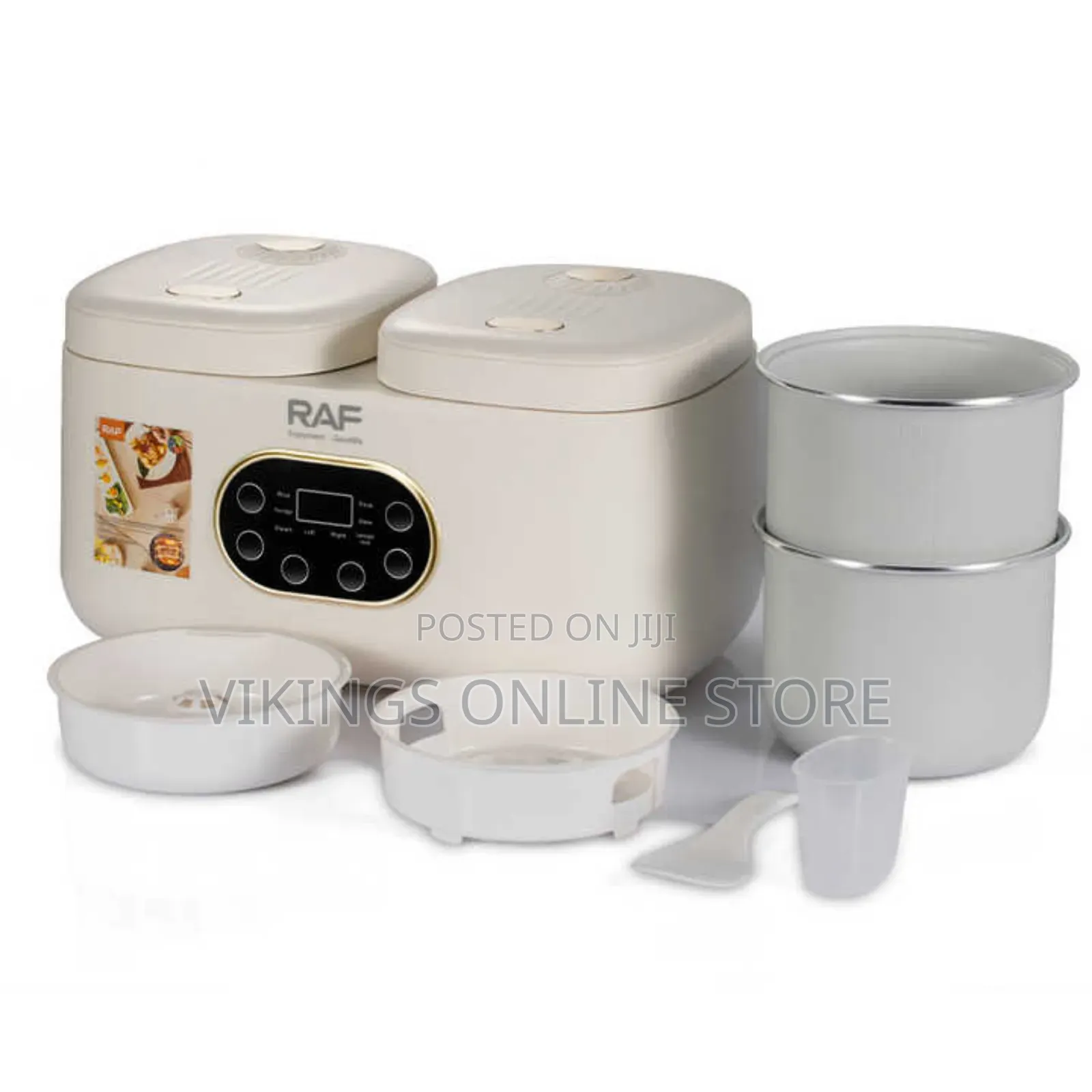 RAF Multifunction Double 2L Rice Cooker Pot 800w