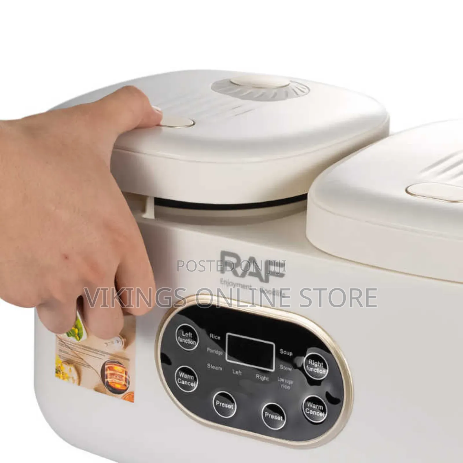 RAF Multifunction Double 2L Rice Cooker Pot 800w