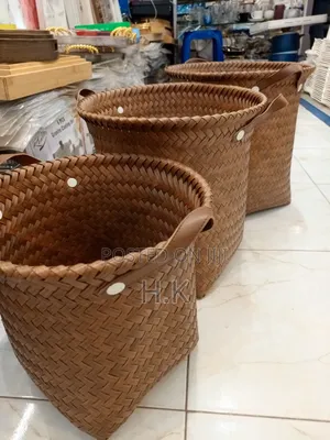 3pcs Set Nested Woven Baskets.