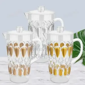 Plastic Jug With 5 Pieces Glasses Set