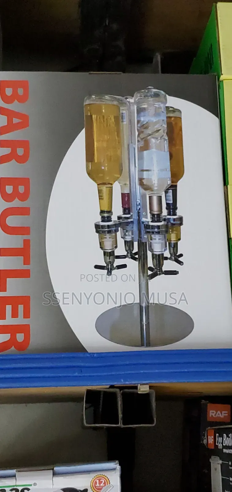 United Entertainment Bar Butler Carousel Bottle Holder