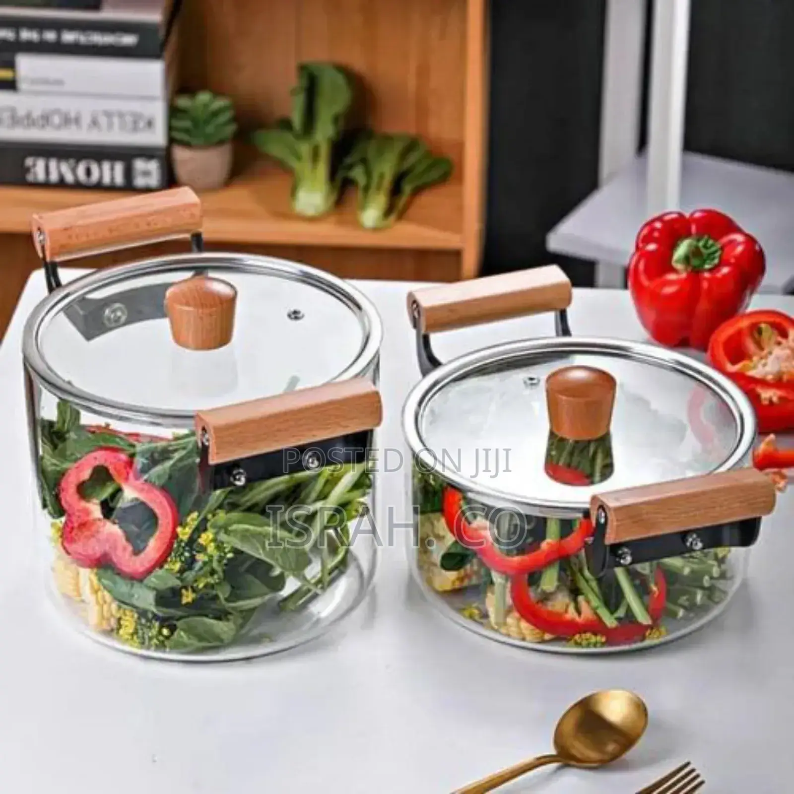 2.5L Soup Steam Pot Cooking Saucepan Glass Ramen Bowls