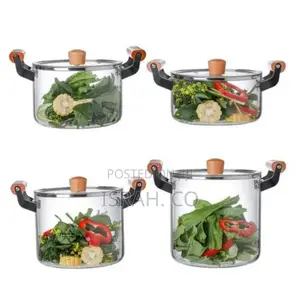 2.5L Soup Steam Pot Cooking Saucepan Glass Ramen Bowls