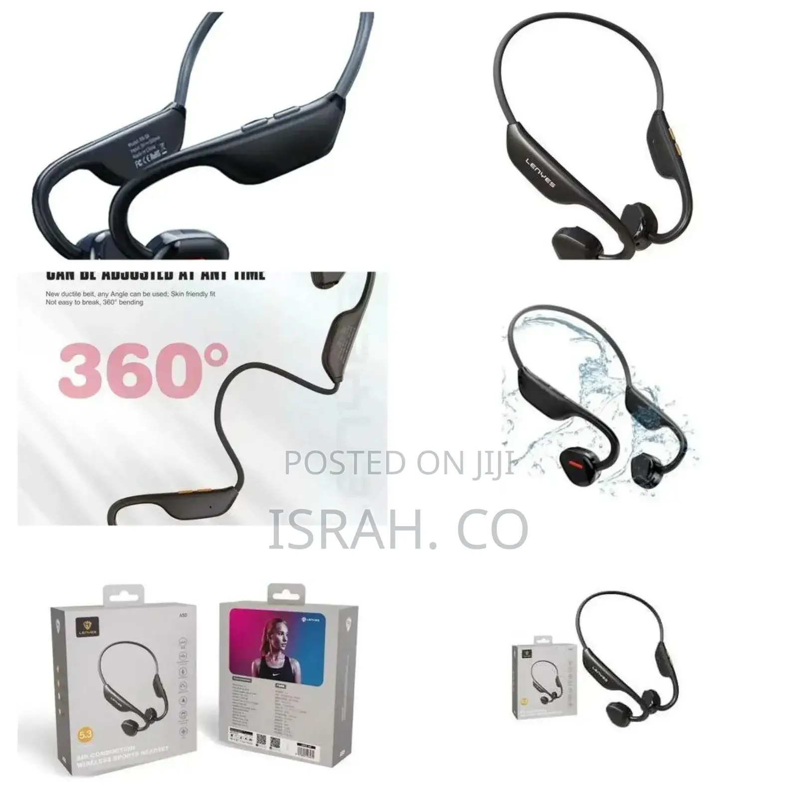 Lenyes A50 Wireless Airconduction Wireless Sports Headphones