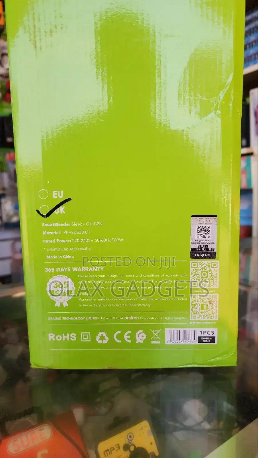 Oraimo Smartblender Sleek 1.5l 2 Speeds Blender
