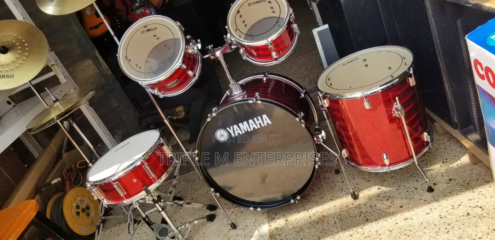 Brand New Yamaha Drum Set With Its Chair