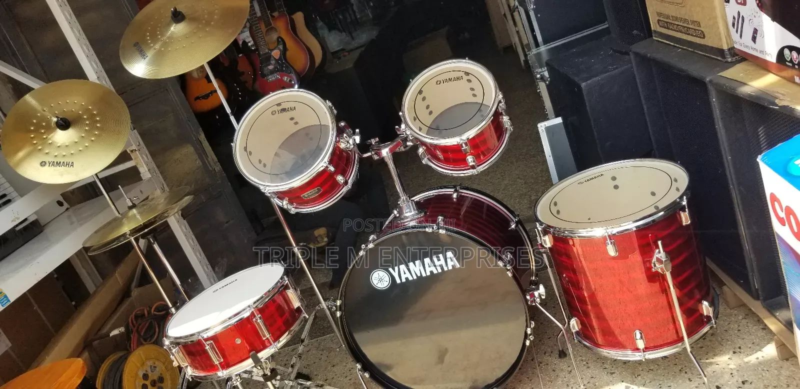 Brand New Yamaha Drum Set With Its Chair