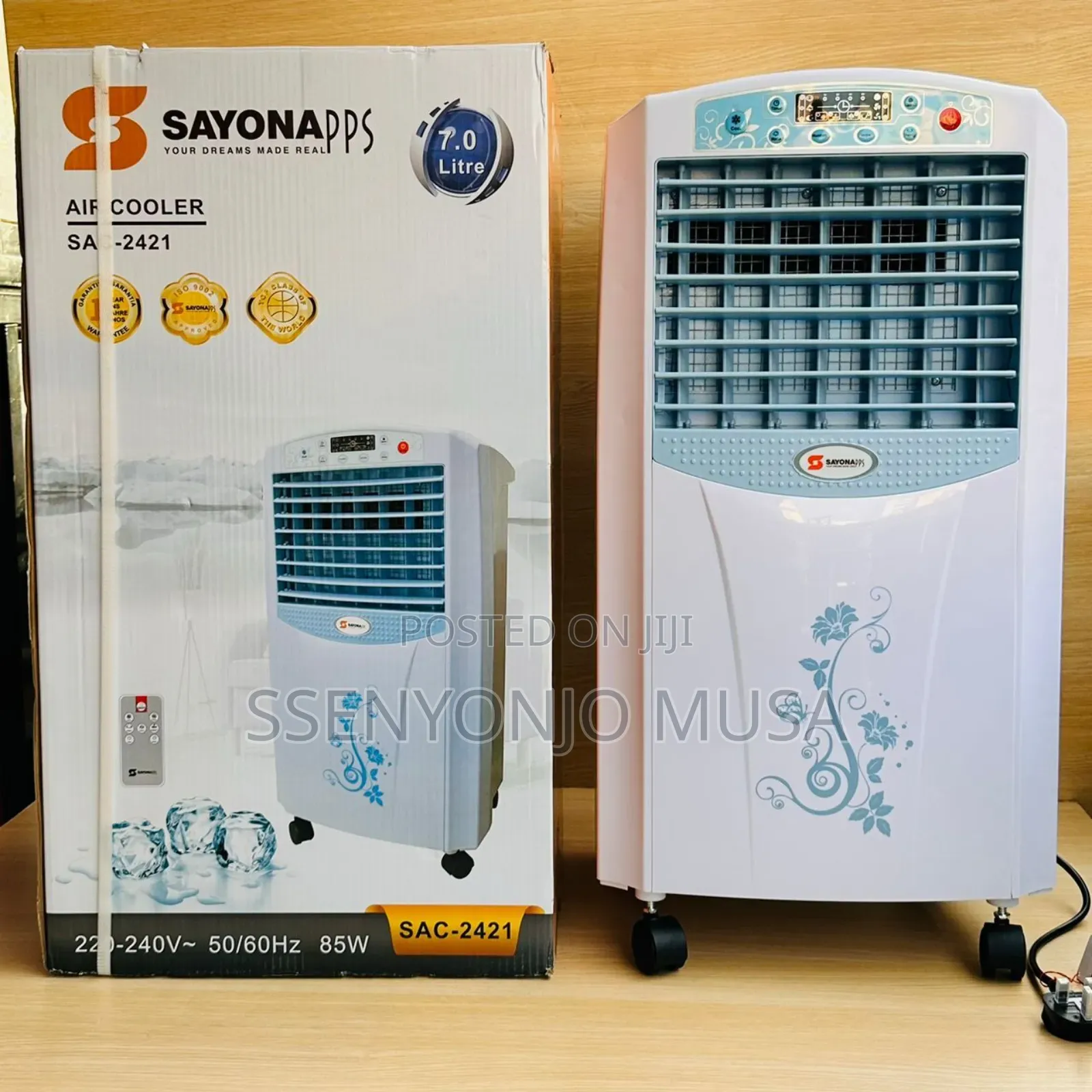 Sayona Sac-2421 Air Cooler - 7l Water Tank, 3 Modes, Remote-