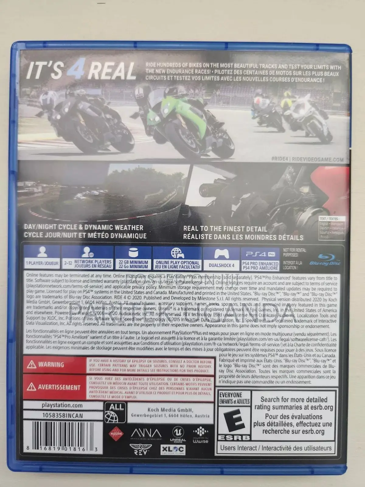 Used Ride 4 Ps4