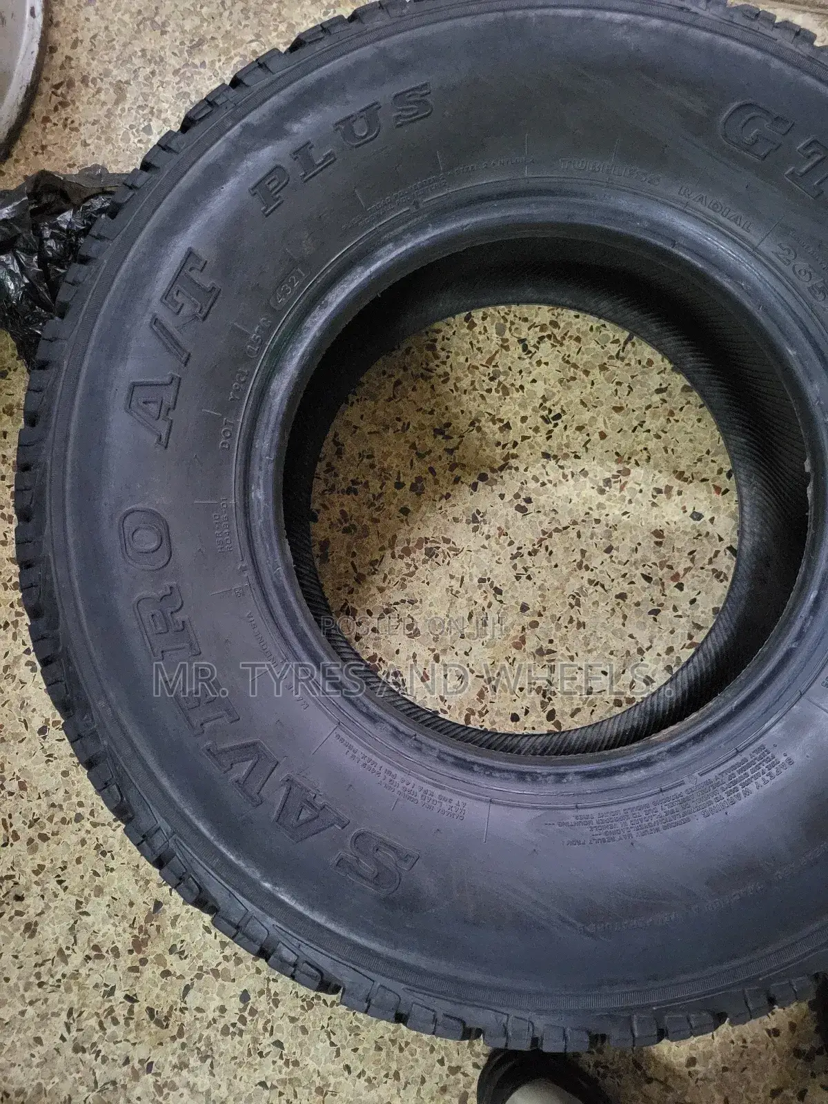 It's 265 70 R15 GT SAVERO RADIAL. Very StrongAnd Original