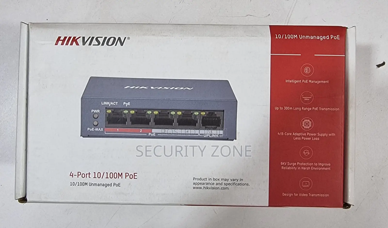 Hikvision 4port Poe Switch
