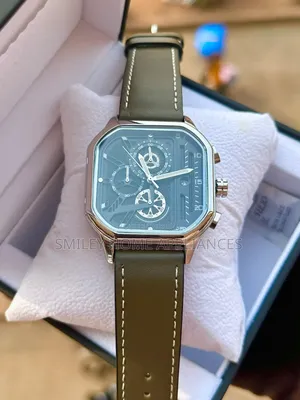Olevs Classy Wrist Analog Watch With Genuine Leather