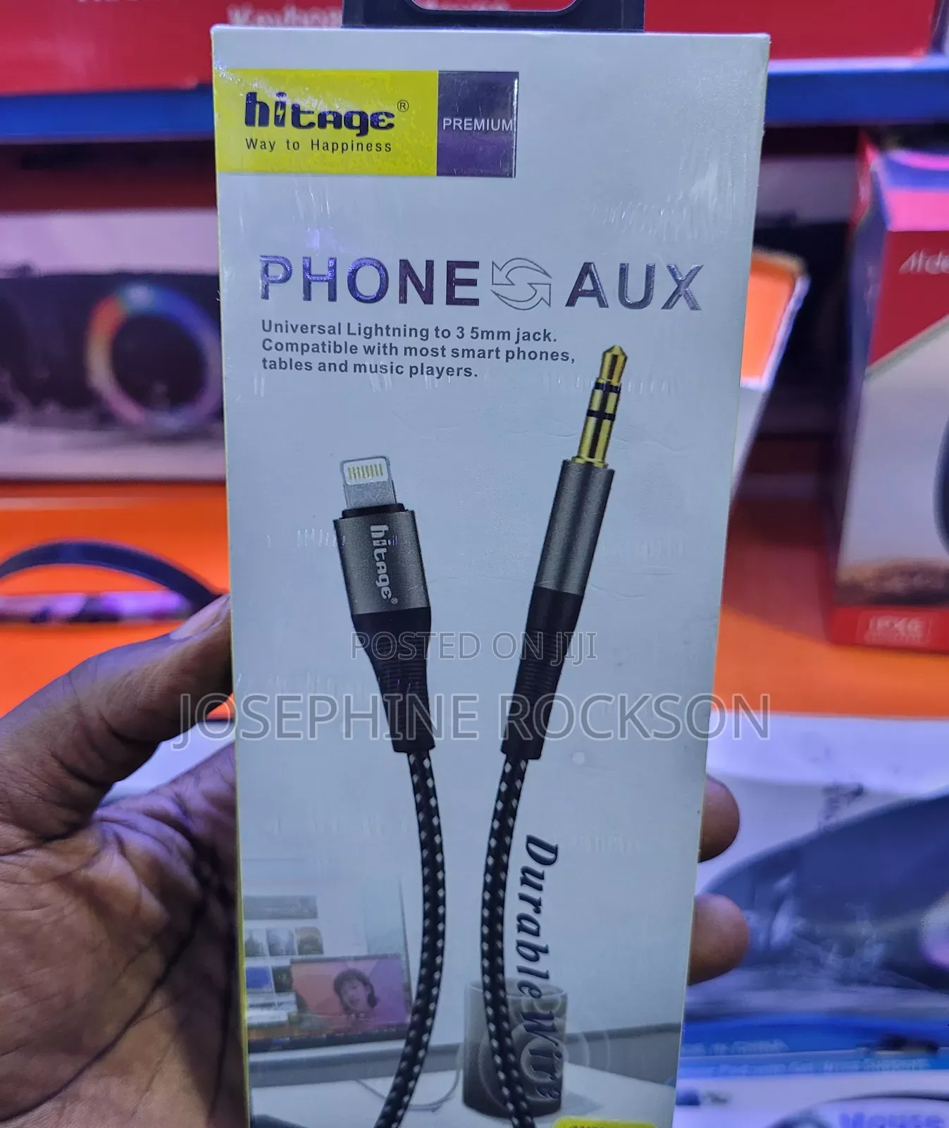 iPhone to Aux Audio Cable/ Lightning to Aux