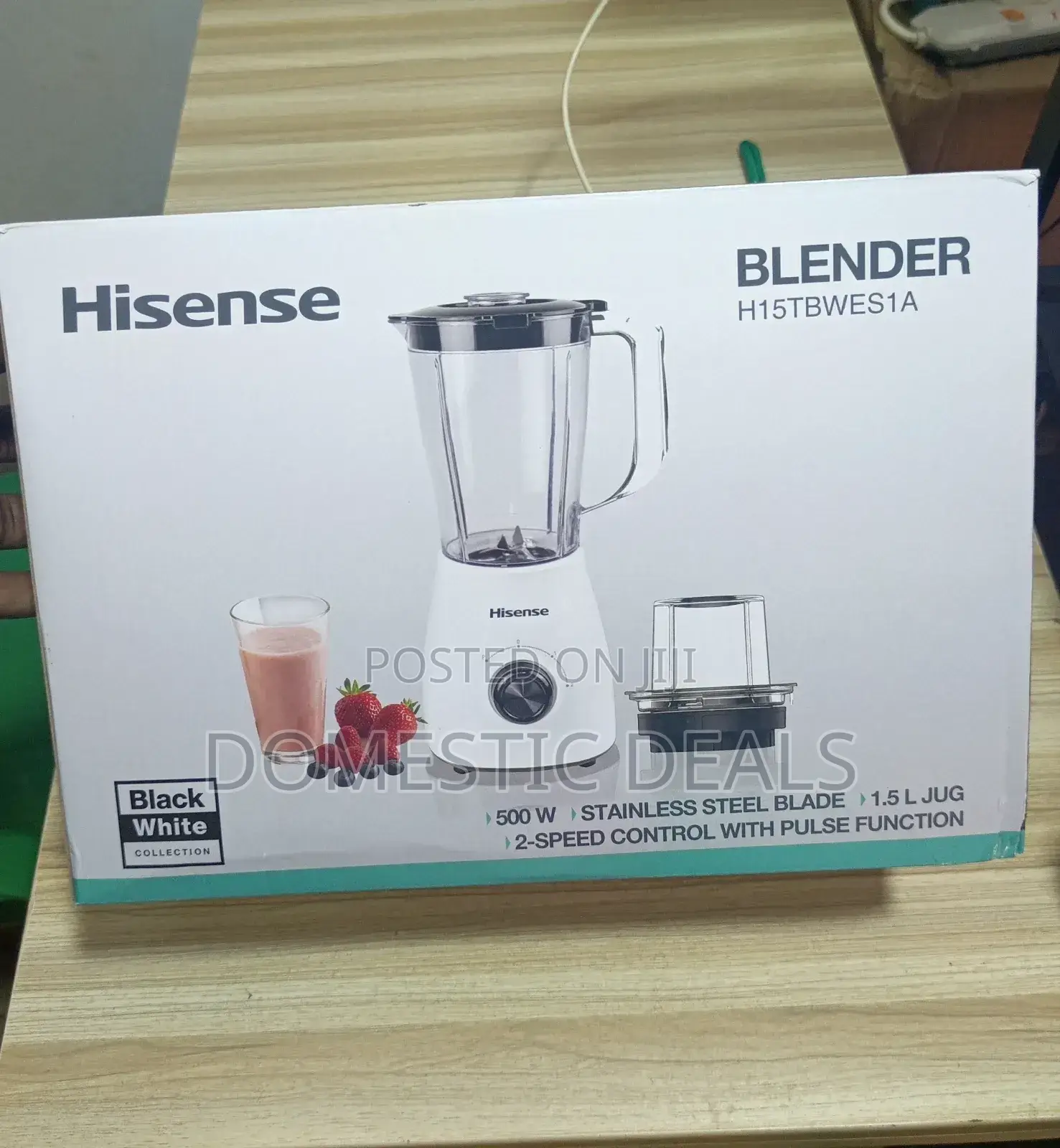 Hisense 1.5L Unbreakable 2in1 Blender
