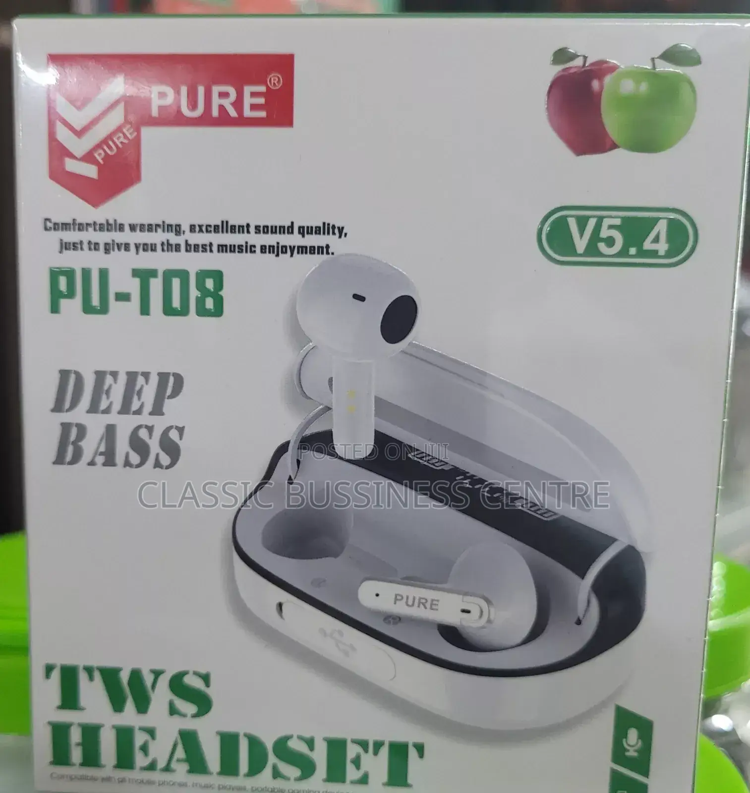 PU T08 Pure Deep Bass/ TWS Wireless Headsets