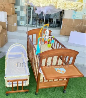 Photo - High-Quality Strong Wooden Baby Beds