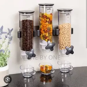 3 in 1 Cereals Dispenser Home Hanging Storage Tins