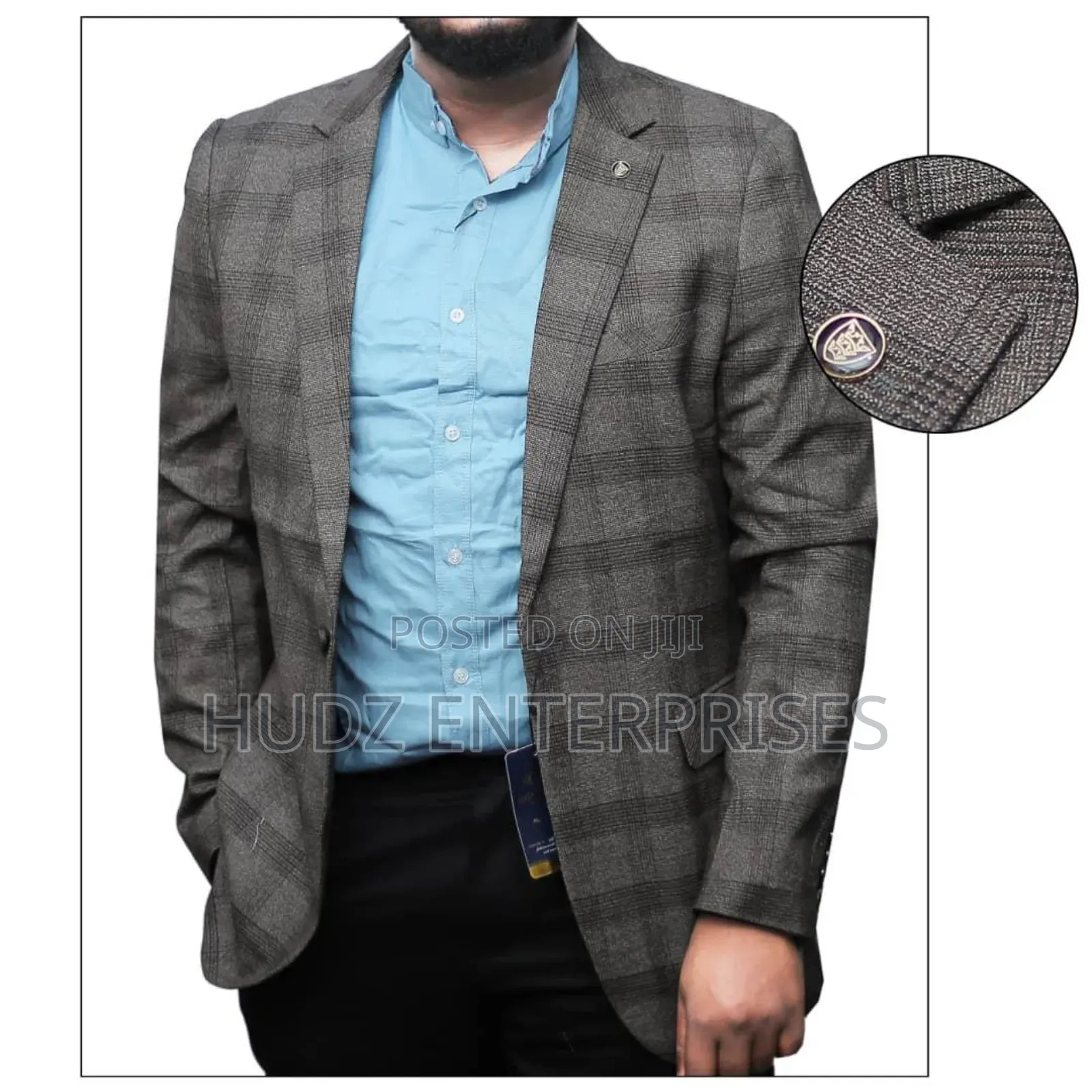 Turkish Blazer Checkered Grey