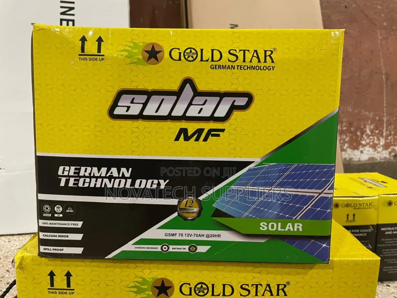 70ah Gold Star Solar Batteries/ Onyx Maintenance Free