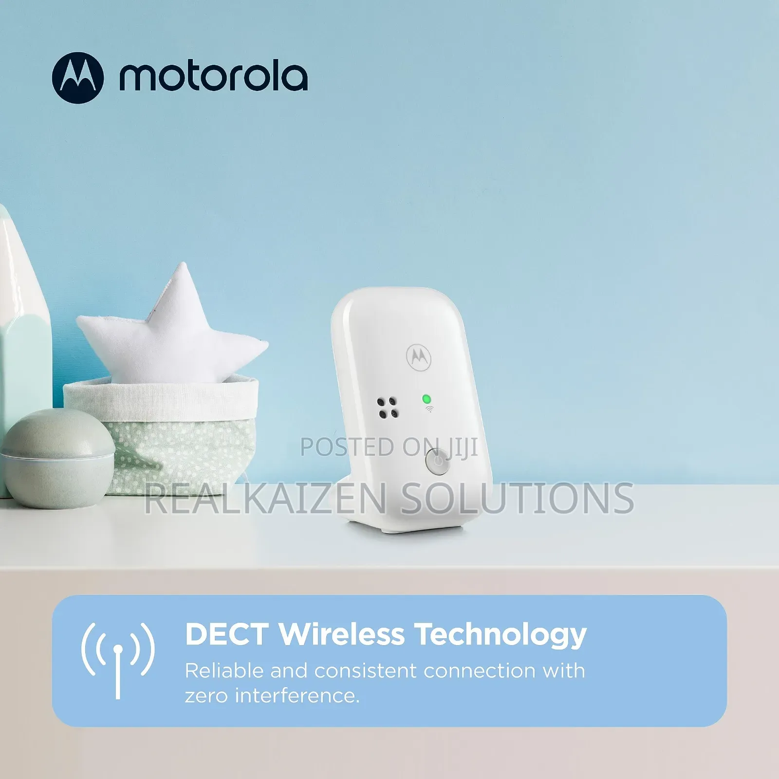 MOTOROLA 1000ft Range Portable Audio Baby Monitor