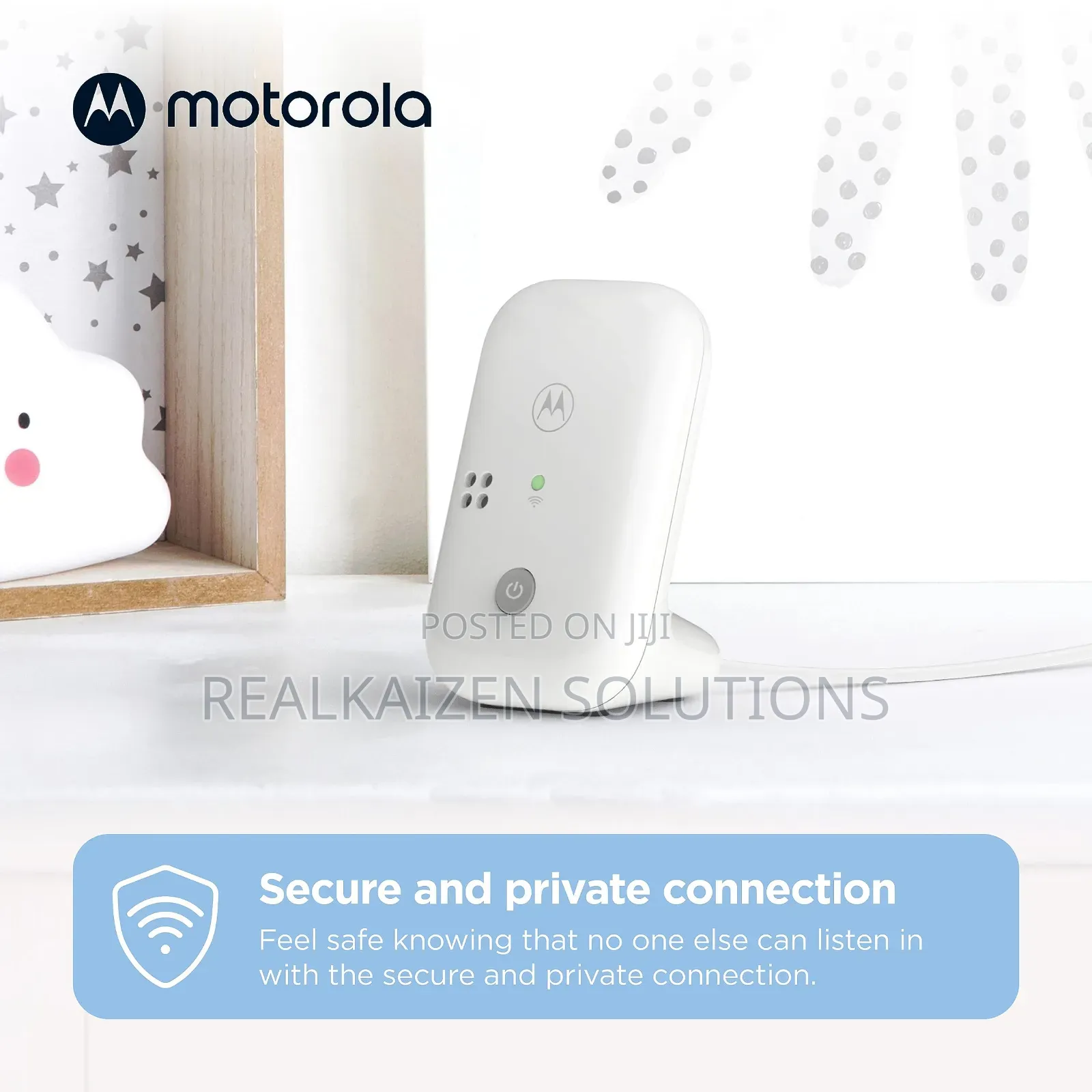 MOTOROLA 1000ft Range Portable Audio Baby Monitor