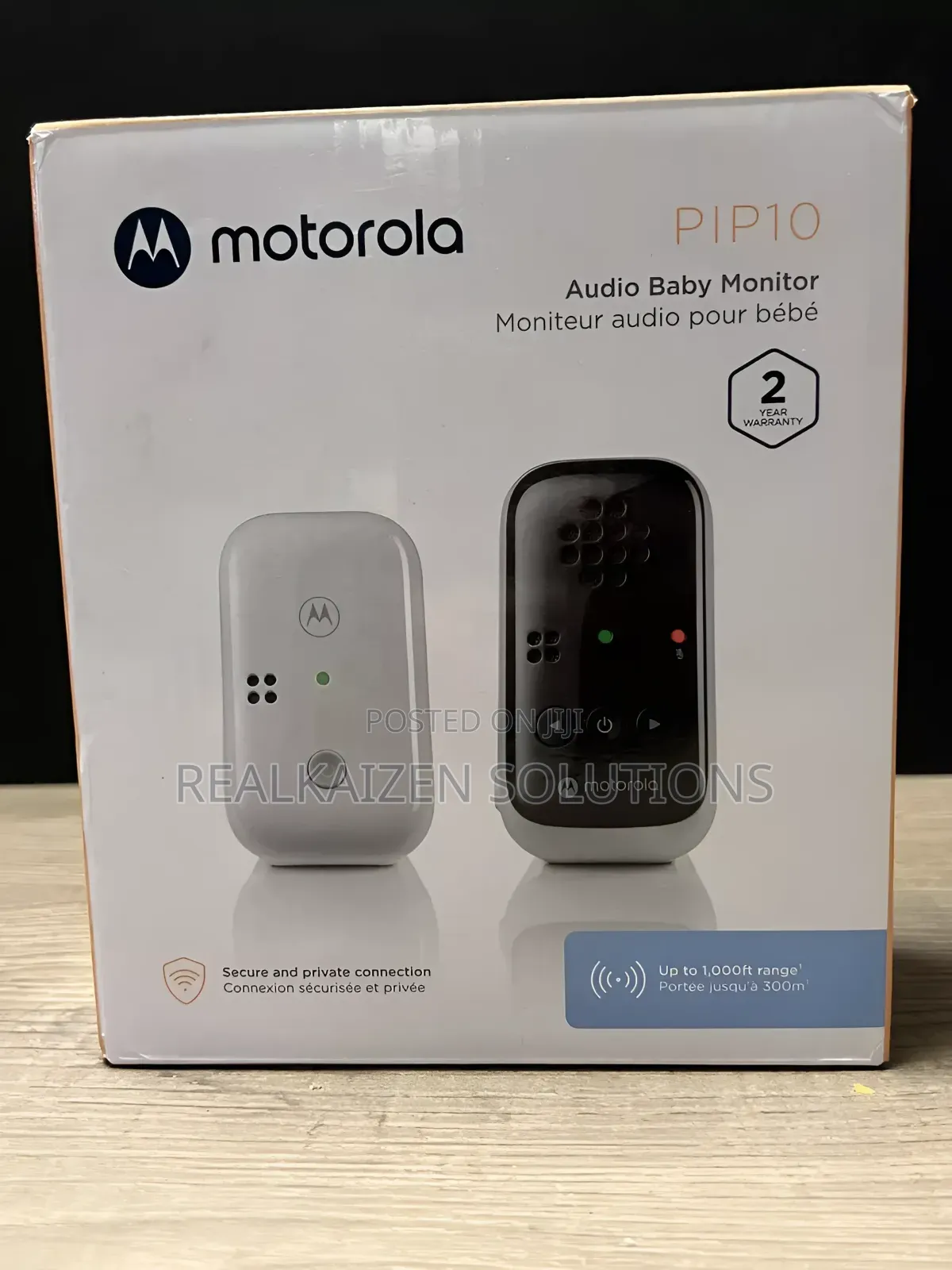MOTOROLA 1000ft Range Portable Audio Baby Monitor