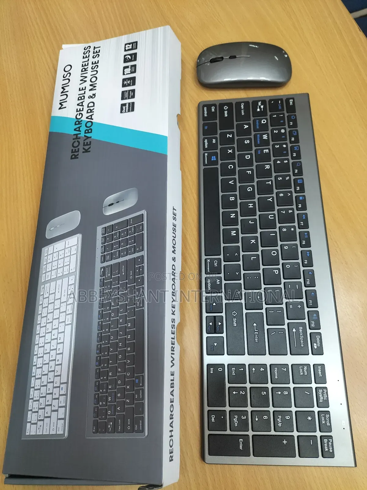 Wireless Bluetooth Keyboard Mouse Ultrathin Rechargeable