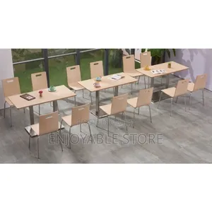 Stackable Restaurant/Dining Table and 4 Chairs Set
