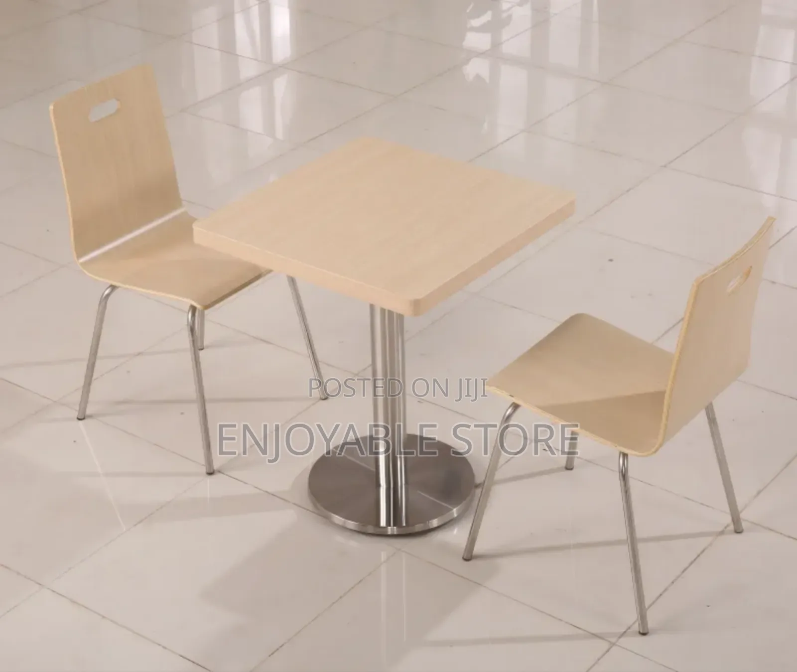 Restaurant Dining Table and 2 Chairs Set