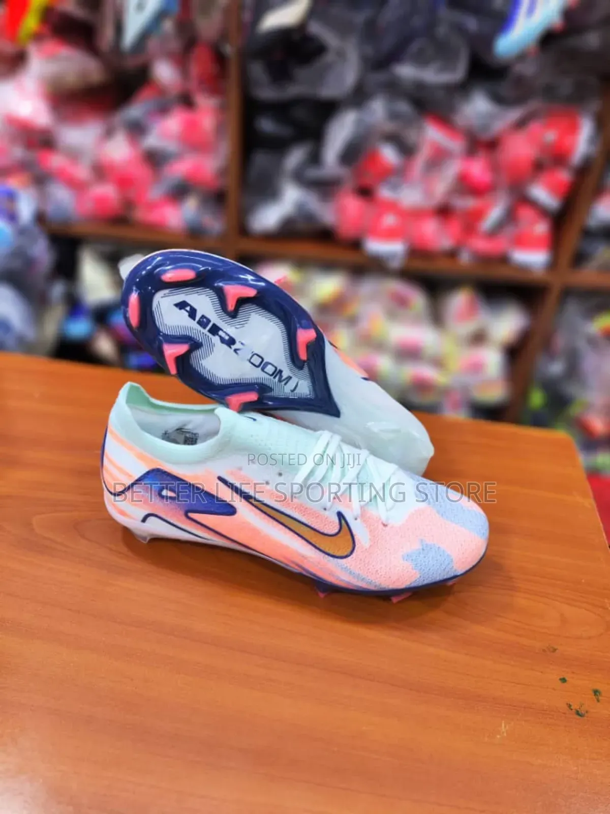 Soccer Boots Nike Air Zoom White Lace Up