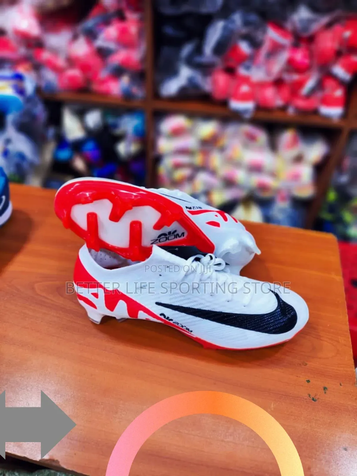 Soccer Boots Nike Air Zoom White Lace Up