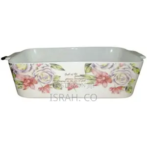 Rectangle Microwave Oven Baking Serving Dish Bowl, White