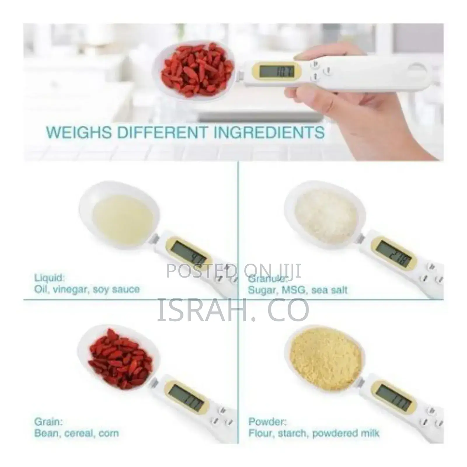 Electronic Measuring Spoon Adjustable Digital Scale 1-500g
