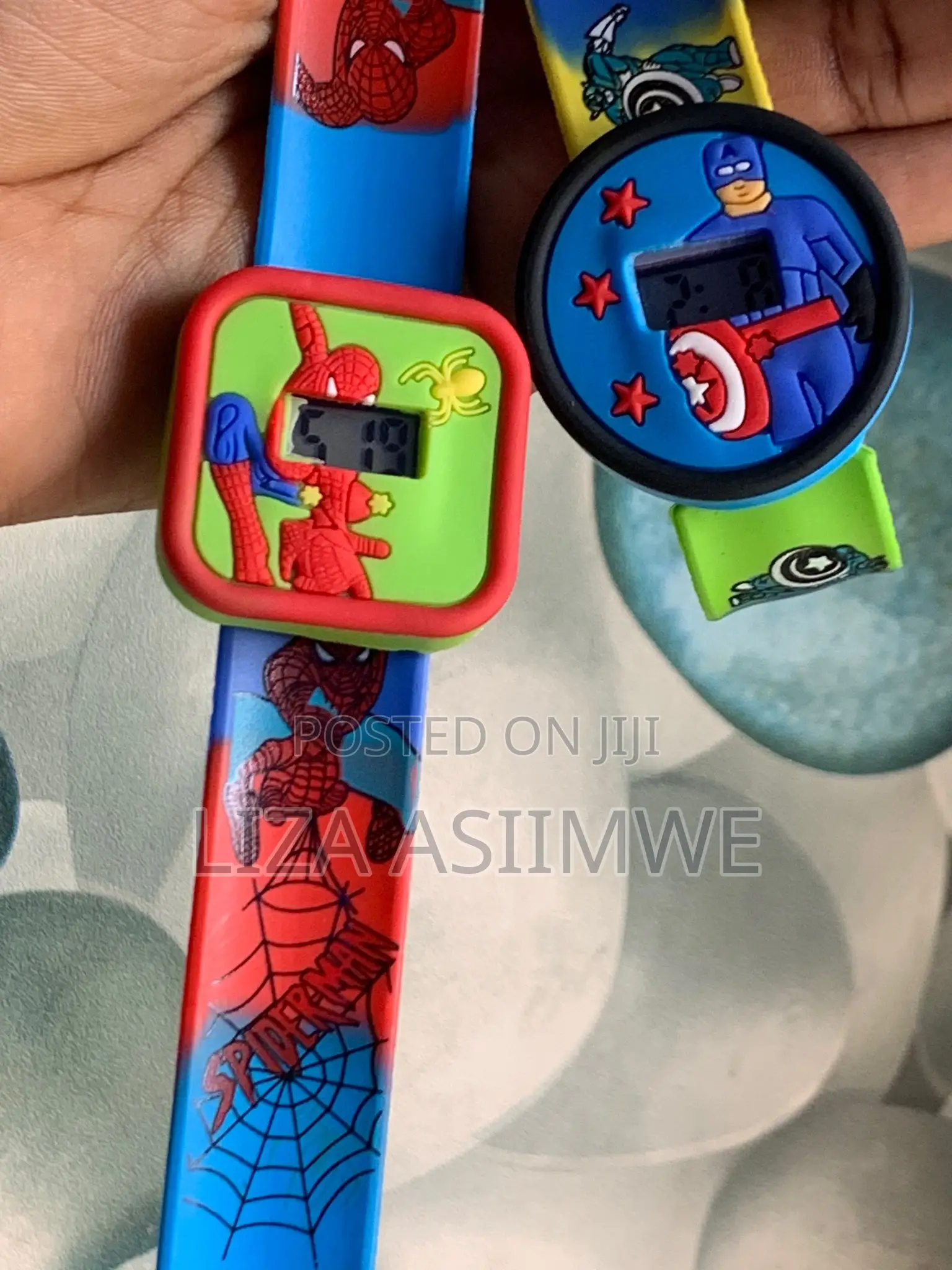 Square and Round Slap Band Watches